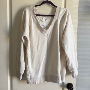 Aerie Oversized V Neck Sweatshirt